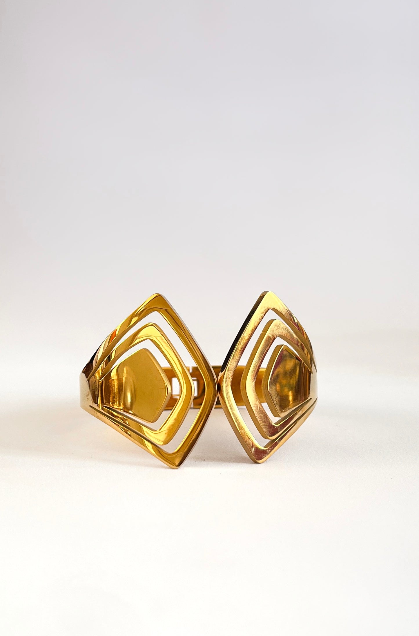 Geometric Gold Cuff